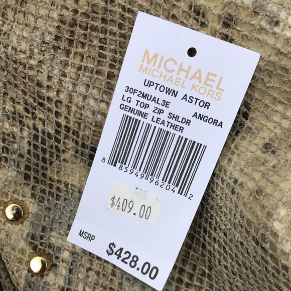 Michael Kors python Uptown Astor Crossbody/shoulder bag - Picture 10 of 11